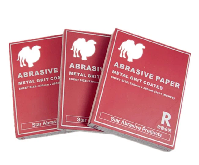 Dry Red aluminium oxide abrasive sandpaper Camel