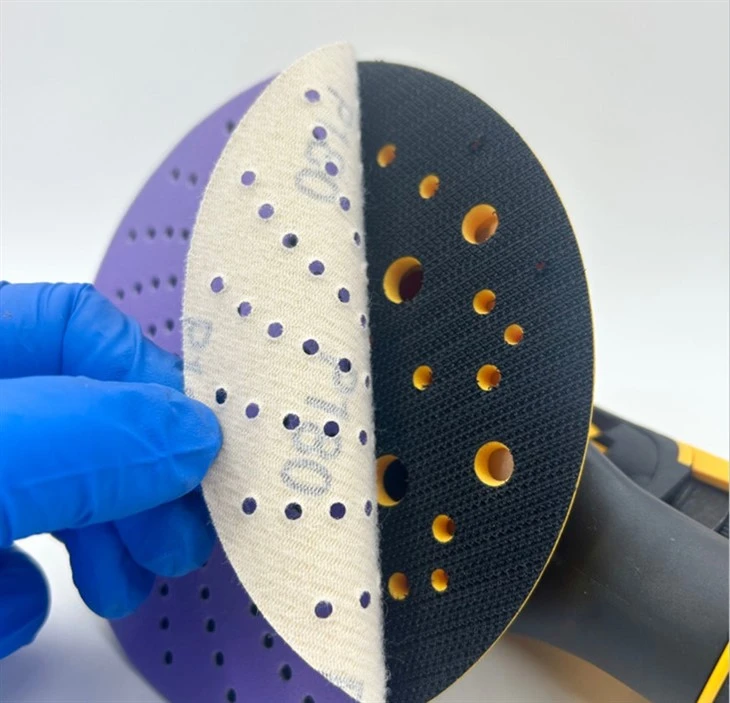 Purple Ceramic Aluminium Oxide Multihole Sanding Discs